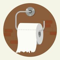 Tissue toilet roll graphic design vector illustration