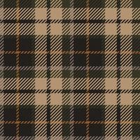 Tartan plaid seamless pattern background. Flannel shirts , Vector illustration for wallpapers.  Brown line color fabric texture , Scottish cage
