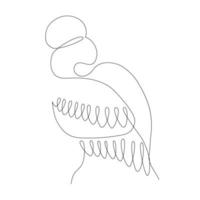 Woman back with wing abstract one continuous line portrait. Modern minimalist style illustration for posters, t-shirts prints, avatars, postcard and brochure. Single line draw graphic design vector