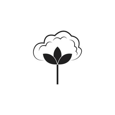 Cotton Logo Template vector symbol nature