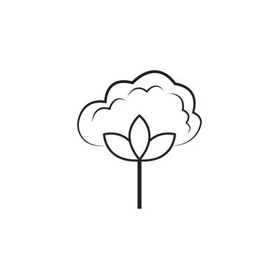 Cotton Logo Template vector symbol nature