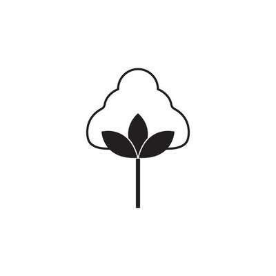 Cotton Logo Template vector symbol nature