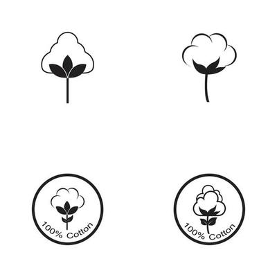 Cotton Logo Template vector symbol nature