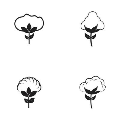 Cotton Logo Template vector symbol nature