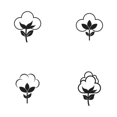 Cotton Logo Template vector symbol nature