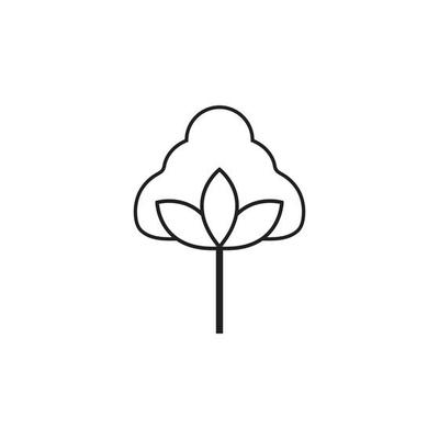 Cotton Logo Template vector symbol nature