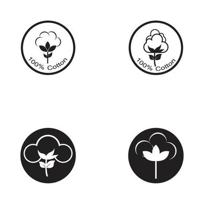 Cotton Logo Template vector symbol nature