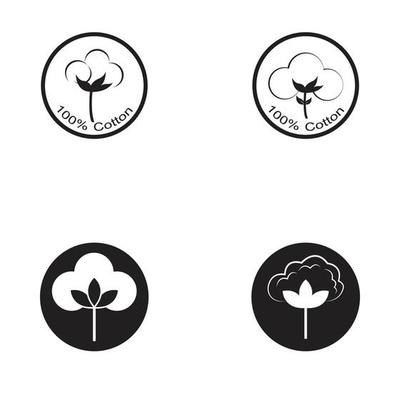 Cotton Logo Template vector symbol nature