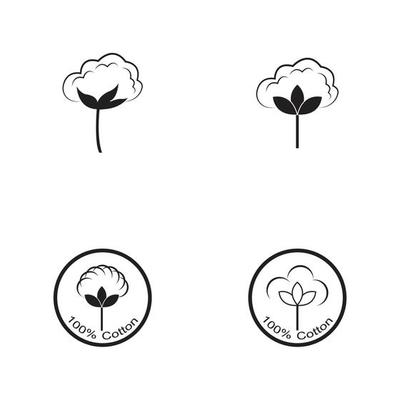 Cotton Logo Template vector symbol nature