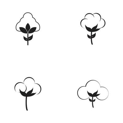 Cotton Logo Template vector symbol nature