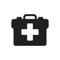 first aid kit icon vector