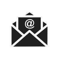 icono de correo electrónico de contorno aislado sobre fondo gris. pictograma de sobre abierto. símbolo de correo de línea para el diseño de sitios web, aplicaciones móviles, ui. ilustración vectorial eps10 vector