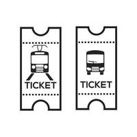 Train ticket icon with shadow vector