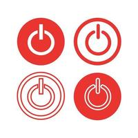 Icon button on-off. vector