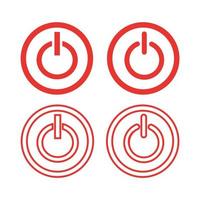 Icon button on-off. vector