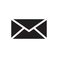 icono de correo electrónico. servicios de correo de sobres. contactos mensaje enviar carta plano aislado