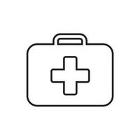 first aid kit icon vector