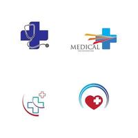 ilustración de logotipo médico vector