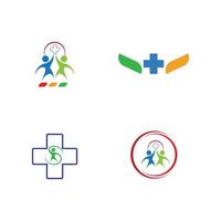ilustración de logotipo médico vector