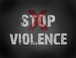 Text for Stop Violence on grunge background