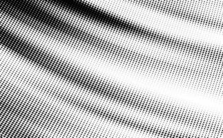 fondo de vector abstracto de desvanecimiento tonal de semitono curvo. patrón de medio tono con transiciones suaves en blanco y negro.