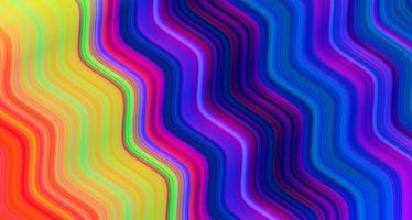 Abstract vector background. Vibrant spectrum flowing lines on staircase shapes. Psychedelic fantasy wavy backdrop.