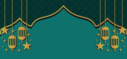 Islamic Background Banner with copy space