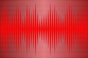 Red Abstract background square dots waves style. Vector illustration