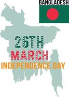 26th march Bangladesh independence day vector