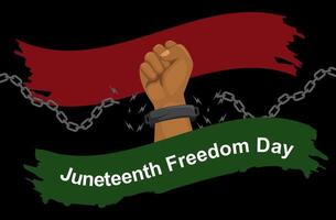 Juneteenth Independence Day Freedom Background vector