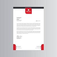 Clean and Modern Letterhead Template vector