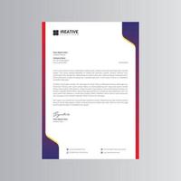 Clean and Modern Letterhead Template vector