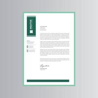 Clean and Modern Letterhead Template vector