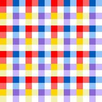 Seamless Colorful Checkered Flannel patterns of square for background. vector