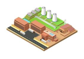 geothermal energy power plant  building