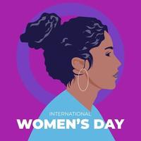 International Women's Day Promotional Design vector