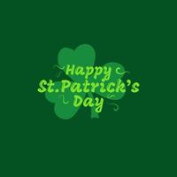 St. Patrick Day Leaf uitable for cultural Promotion vector