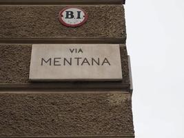 via Mentana street sign photo