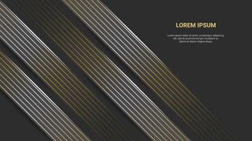 luxury and elegant golden line abstract background vector