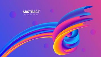 wavy shape colorful abstract background vector