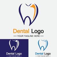 Dental Logo Design vector template.Creative Dentist Logo. Dental Clinic Vector Logo.