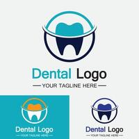 plantilla de vector de diseño de logotipo dental. logotipo de dentista creativo. logotipo vectorial de la clínica dental.