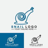 vector de inspiración de diseño moderno creativo de caracol logo