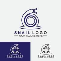 Snail Logo creative modern design inspiration vector