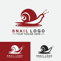 Snail logo template vector icon illustration design