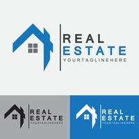 Real Estate Business Logo Template, Building, Property Development, and Construction Logo Vector