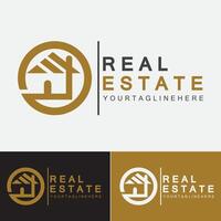 Real Estate Business Logo Template, Building, Property Development, and Construction Logo Vector