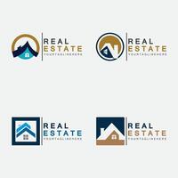 Real Estate Business Logo Template, Building, Property Development, and Construction Logo Vector