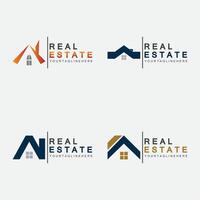 Real Estate Business Logo Template, Building, Property Development, and Construction Logo Vector