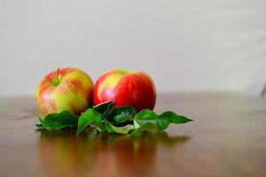 Apple close up with B-W color. Apple fruit in black and white. Ecological style and organic food concept. photo